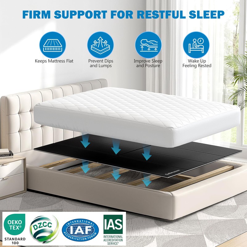 Sellmazon Bunkie Board Full Size (54x75''), Heavy Duty10mm Bed Boards