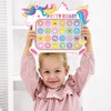 GROBRO7 15Pcs Unicorn Potty Training Reward Chart with Stickers, Rainbow