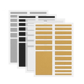 Ring Size Adjuster Set, 4 Sheets, Invisible Ring Guards, White, Yellow, Gray, Black