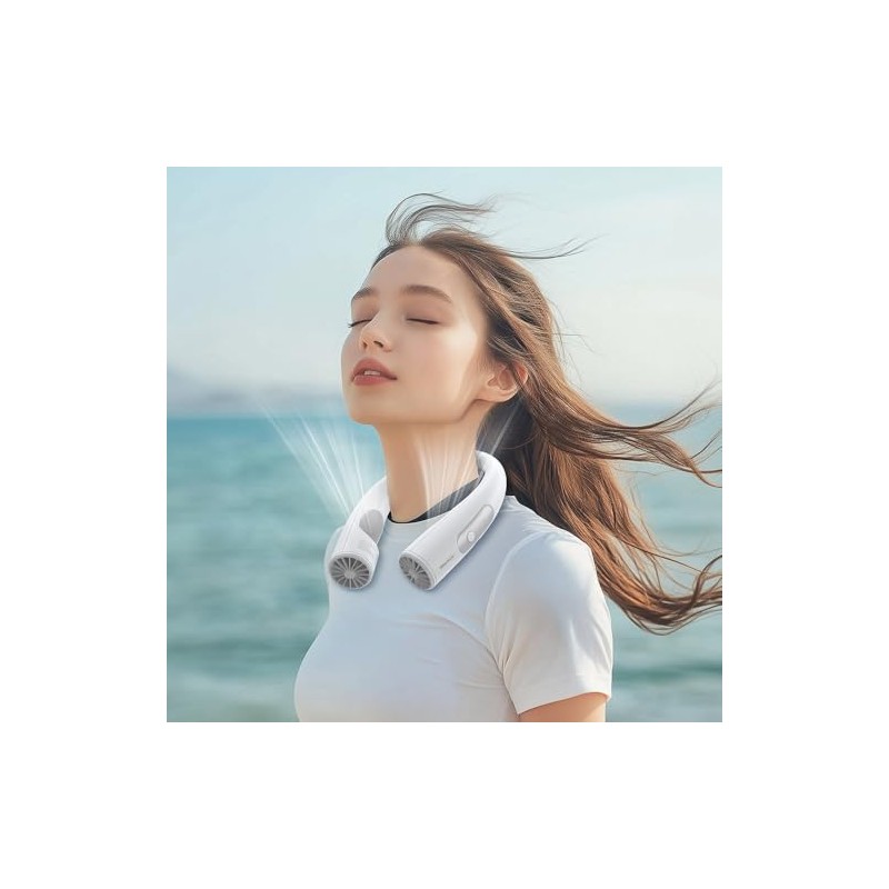 Warmco 10000mAh Portable Neck Fan