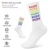 Dongcill 1 pair of rainbow socks and 1 piece pride