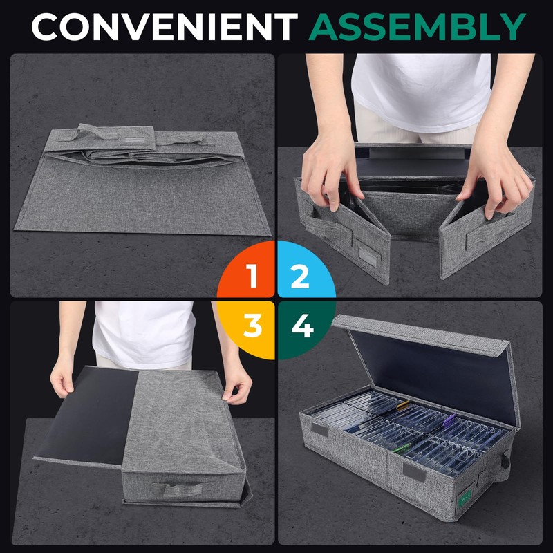 T WaveTree Cassette Tape Storage Box, Practical Cassette Tape Holder