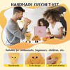 Crochet Kit, Beginner Pizza and Croissant Crochet Kit, Complete Amigurumi
