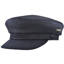 Melegari Aurora Winter Sailor Cap | 100% Wool | Autumn Winter | Unisex, Navy Blue, 7 5/8