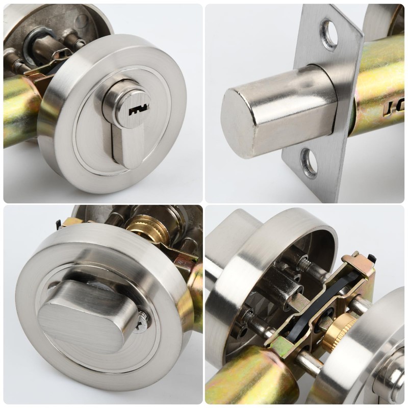 Azonelife Cylinder Latch Handle-less Lock, Modern Door Locks, Door Lock