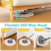 JOYMOOP Spin Mop and Bucket, 360° Mop Head & Telescopic