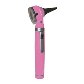 Conventional 2.5V Mini Otoscope, Hot Pink, Case, Latex Free