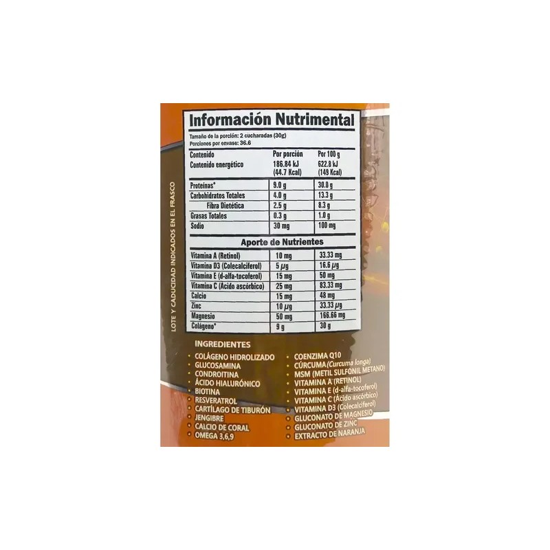 Colágeno Hidrolizado Glucosamina Biotina Surtidos Ferygreco Sabor UVA MANZANA COCO