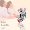 Annmors 925 Sterling Silver Festival Charm Mouse & Stocking Charm