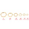40pcs Brass Hex Lock Nuts G1/8 G1/4 G3/8 G1/2 G3/4