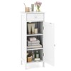 GLACER Floor Storage Cabinet, Multifunctional Bathroom Storage Cabinet with 2