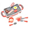 azimporter Breakfast Griddle Electric Kitchen Grill Pretend Food Playset