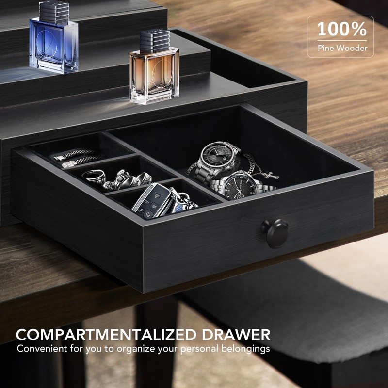 Zecela Cologne Stand Organizer for Men, 3 Tier Cologne Display