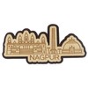 Printtoo Fridge Magnet Nagpur India Monuments Engraved Wooden Souvenir Home