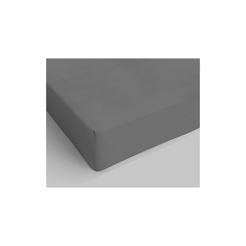 Max Color Fitted Sheet, Smoky Grey, Double 170x200 cm