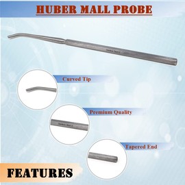 Premium Quality Seeker Mall Probe with Bent Ends Blunt Tips for Students Lab Technicians to do Dissection Comes in Hexagonal Handles No-Slip Grip (Seeker Mall Probe - 5 Pcs)