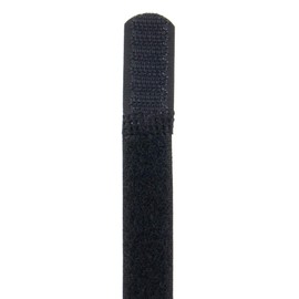 10x Velcro Cable Ties 150 x 16 Black Velcro/Velcro on Equilateral Velcro