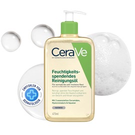 CeraVe Feuchtigkeitsspendendes Reinigungsöl, Für normale bis sehr trockene Haut, Reinigung für Körper und Gesicht, mit 3 essenziellen Ceramiden, 1x 473 ml