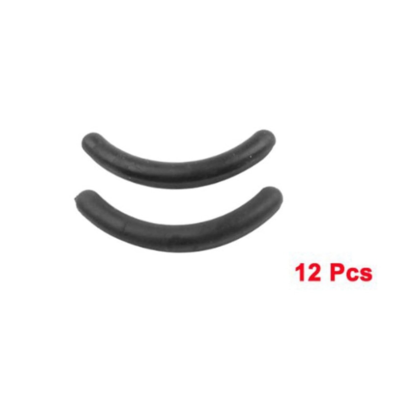 24 Pcs Black Rubber Makeup Tool Eyelash Curler Replacement Pads