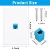 XGGYA 1 Port Ethernet Wall Plate,Cat6 Wall Plate with RJ45