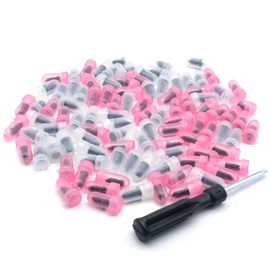 SYCZIOHU 100 Pcs Tire Repair Rubber Nail Vacuum Tire Repair Kit Quick Repairs Tool with Screwdriver for car Motorcycle (2 Size)
