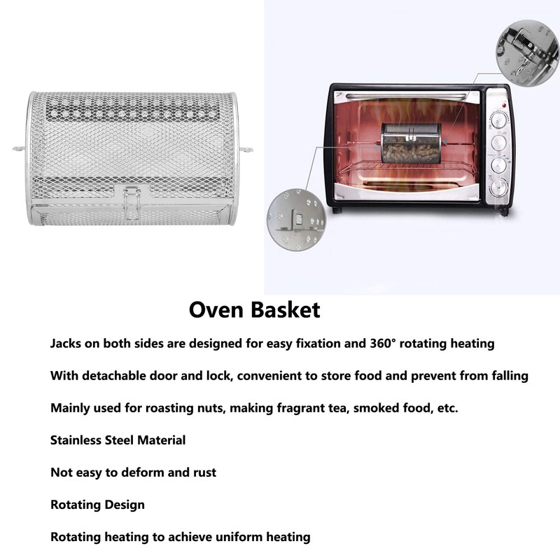 360 Degree Rotatable Fryer Basket Stainless Steel Baking Tool for