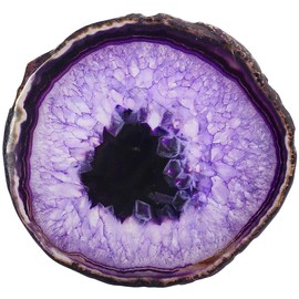 rockcloud 1 PC Agate Slices Geode Stones,Place Card,Irregular Home Decoration Healing Crystals Collection 3-4.3"