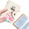 Card Wallet Flamingo Pattern Card Holder Soft PU Leather Credit