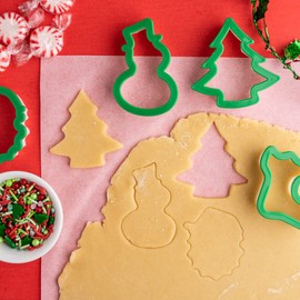 Cookie Cutter Kingdom, Christmas Cookie Cutters, Cookie Cutters Shape, Mold for Cakes Biscuits and Sandwiches (Christmas 4 Pack)