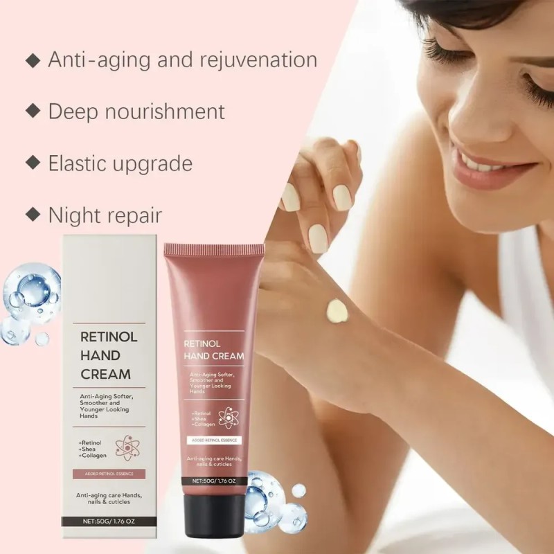 Crema De Manos Wj Retinol, 3 Unidades, 50 G, Hidratante