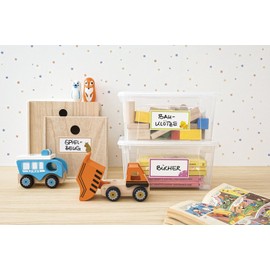 AVERY Zweckform Living 62036 Labels for Labelling Collection Boxes (6 Designs, 97 x 47.5 mm) Pack of 12 White