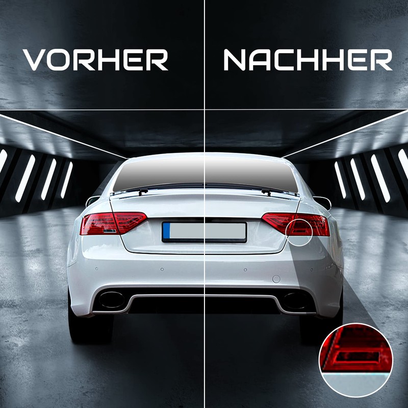 Finest-Folia C007 Rear Light Sticker (Red)