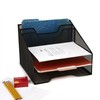 Mind Reader Desk Mesh Organizer Storage, 5 Compartment, Black