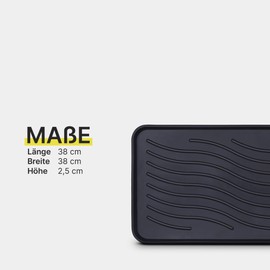 Bestlivings Shoe Drip Tray with High Rim (38 x 38 x 2.5 cm) Shoe Rack, Waterproof Shoe Tray, Drip Mat for Shoes, Shoe Mat for Home, Garden