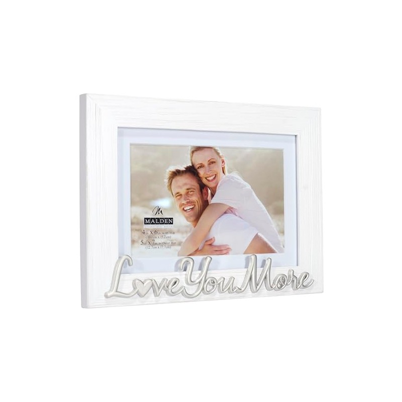 Malden International Designs 4x6 or 5x7 Love You More Distressed