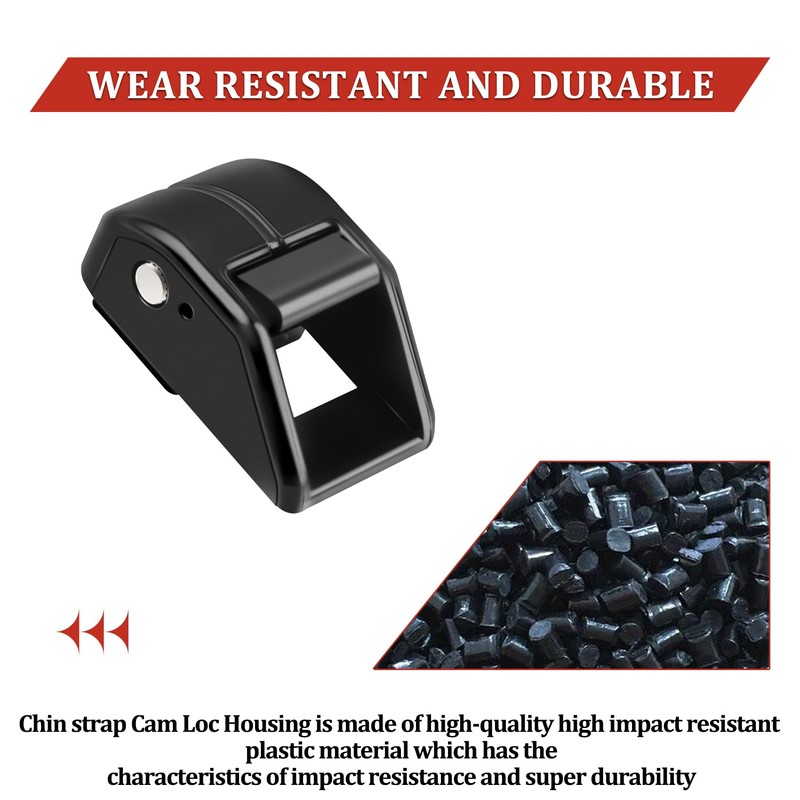 Chin Strap Cam Loc Housing Set for Riddell SpeedFlex Football