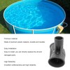 Pool T Connector for P07082 Swimming Pool Accessory, Plastic Oval