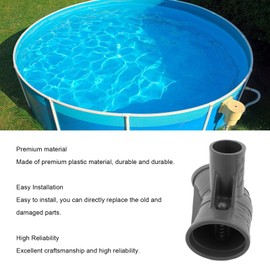 Pool T Connector for P07082 Swimming Pool Accessory, Plastic Oval Replacement T Joint Frame Connector, Pool & Spa Replacement Parts, Easy Installation