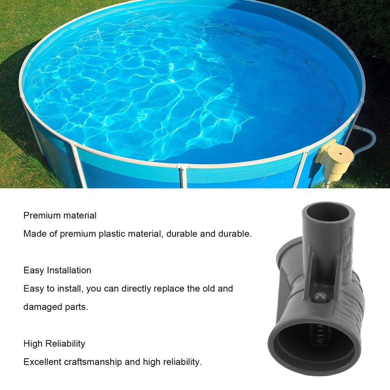 Pool T Connector for P07082 Swimming Pool Accessory, Plastic Oval