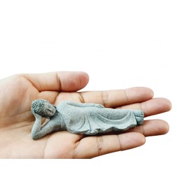 DMtse Buddha Reclining Meditating Carving Statue Figurines Sculpture Collectibles for Home Buddha Attractive & Serene Ornament