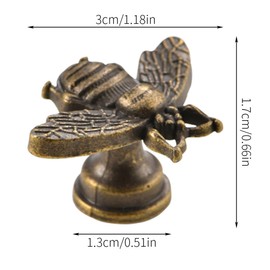 12 Pcs Cabinets Knobs,Vintage Gold Bee Shape Knobs Pull Handle,Decorative Dresser Drawer Pull Handle, Antique Dresser Knobs for Door Cabinet Drawer Home Furniture Handle
