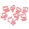 Plastic Cookie Cutters Sea Animal Pattern 3D Cartoon Baking Pressable