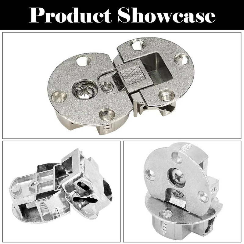 2 PCS 90 Degree Page Turning Axis Adjustable Cabinet Door