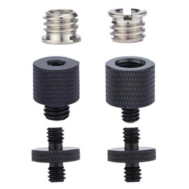 Thapncow Tripod Adapter 1/4 to 3/8 Inch Thread Tripod, 3/8 to 1/4 Inch Adapter Tripod Double Screw, 3/8 to 1/4 Inch Screw Camera Thread Adapter for Camera Lamp Tripods Microphone Tripod
