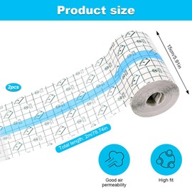 Tattoo Second Skin Waterproof Bandage, Transparent Skin Tape, Second Protection Elastic Dressing Tape for Aftercare Coverage, Tattoo Wrap (15 cm x 2 m)