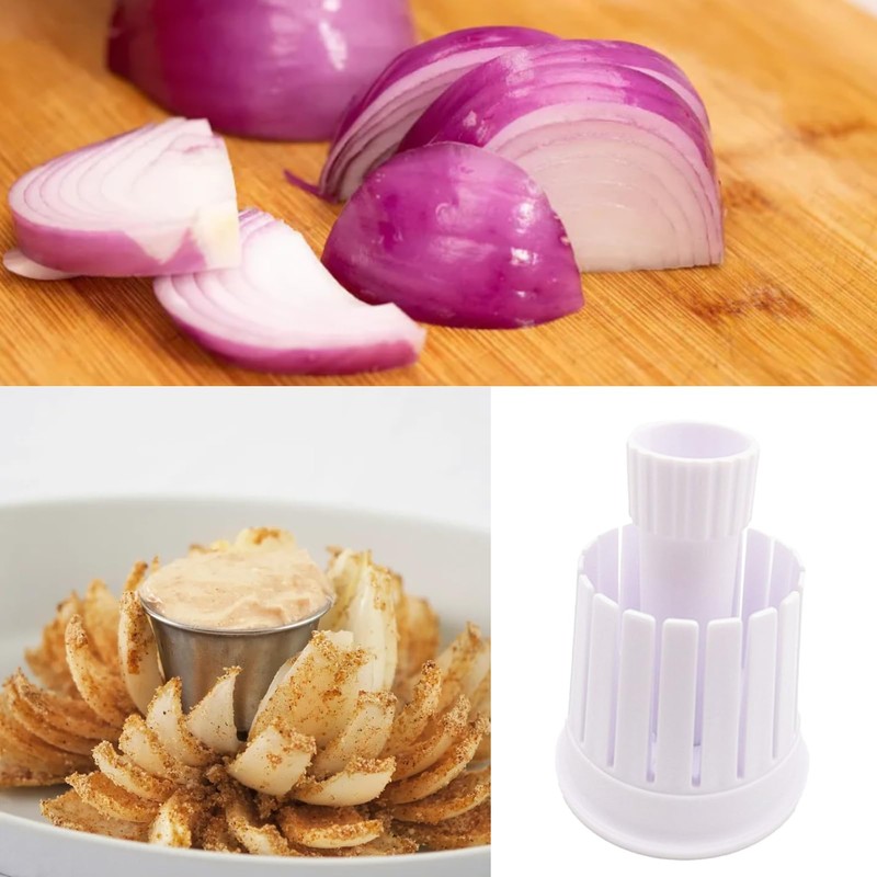 Onion Blossom Maker, Blooming Onion Cutter Reusable Onion Slicer Cutter