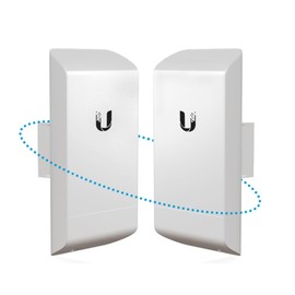 Ubiqui Networks Nanostation M5 Locom5 Indoor/Outdoor Airmax Cpe 5Ghz High-Power 2X2 Mimo Point To Point Ptp Bridging (2-Pack)