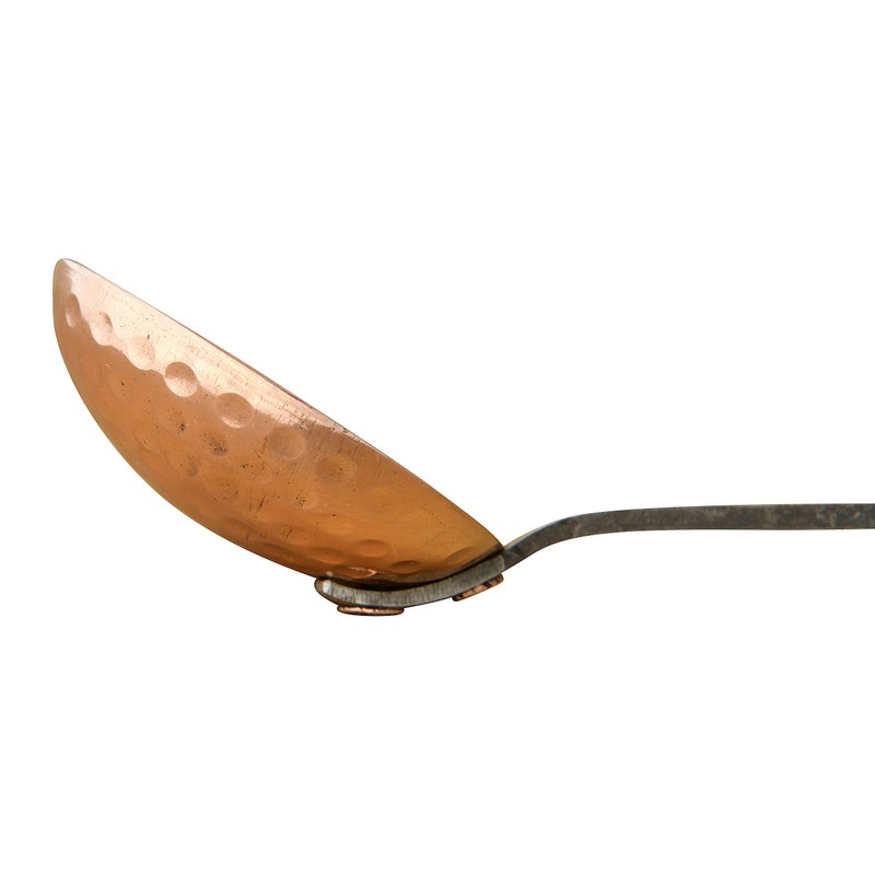 Creative Co-Op Farmhouse Textured Copper Ladles with Metal Handles, Set
