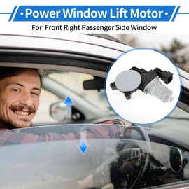X AUTOHAUX Front Right Passenger Side Power Window Regulator Lift Motor for FORD Focus 2012-2018 No.WLM273/6CP114553H1A 6 Pin Car Window Glass Lift Motor