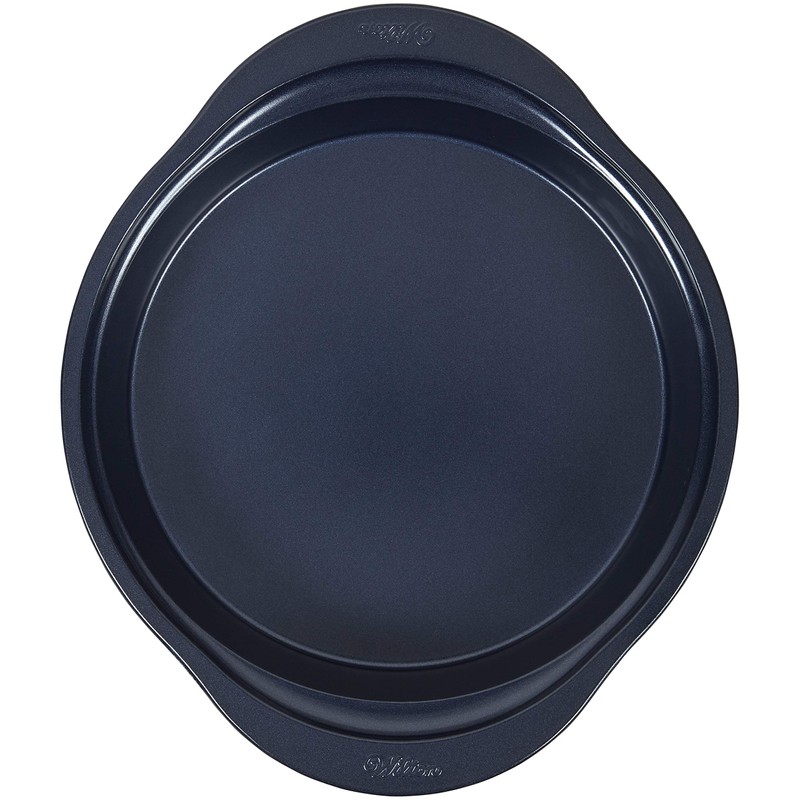 Wilton Diamond-Infused Non-Stick Navy Blue Round Baking Pan, 9-inch, Steel